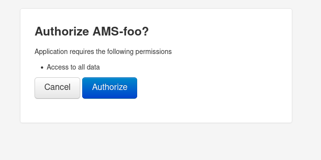 Step 5 - authorize